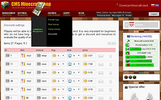 The Minecraft donation system