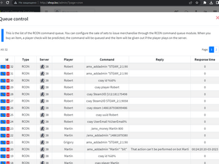 Queue control commands