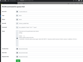 Edit command in queue
